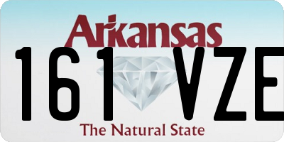 AR license plate 161VZE