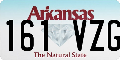 AR license plate 161VZG