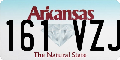 AR license plate 161VZJ