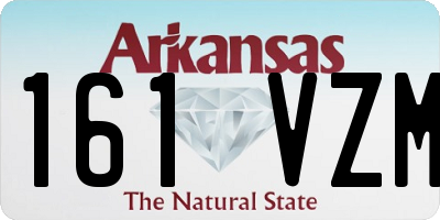 AR license plate 161VZM