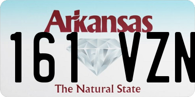 AR license plate 161VZN