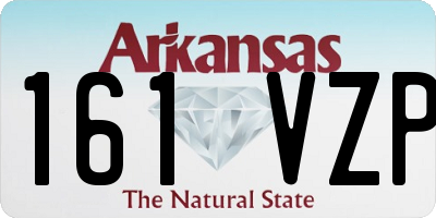 AR license plate 161VZP