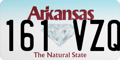 AR license plate 161VZQ