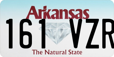 AR license plate 161VZR