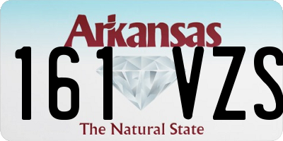 AR license plate 161VZS