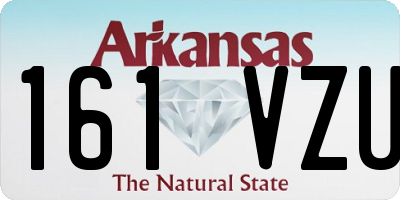 AR license plate 161VZU