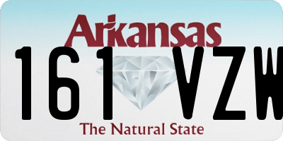 AR license plate 161VZW