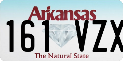 AR license plate 161VZX