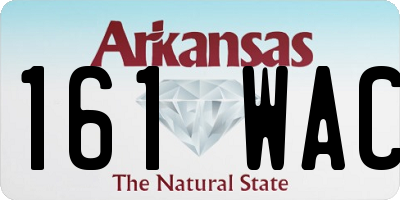 AR license plate 161WAC