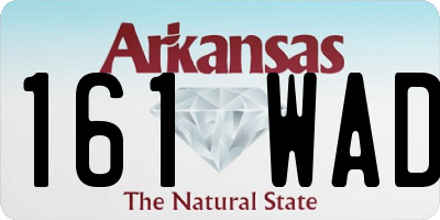 AR license plate 161WAD