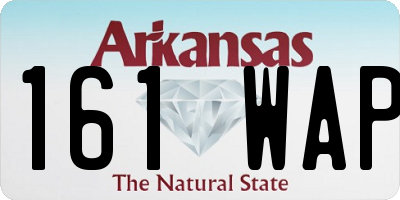 AR license plate 161WAP
