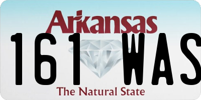 AR license plate 161WAS