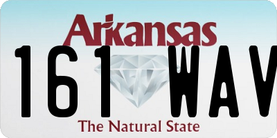 AR license plate 161WAV