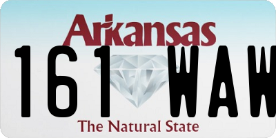 AR license plate 161WAW