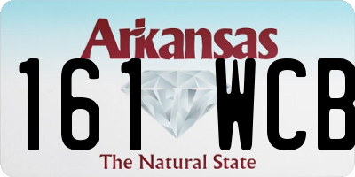 AR license plate 161WCB