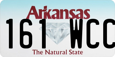 AR license plate 161WCC