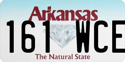 AR license plate 161WCE