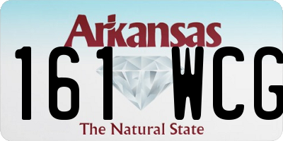 AR license plate 161WCG