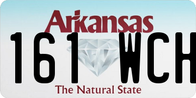 AR license plate 161WCH