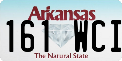 AR license plate 161WCI