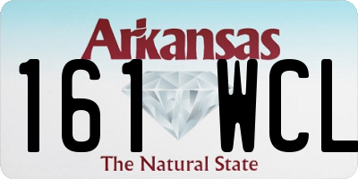 AR license plate 161WCL
