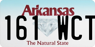 AR license plate 161WCT