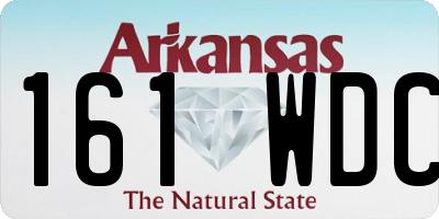 AR license plate 161WDC