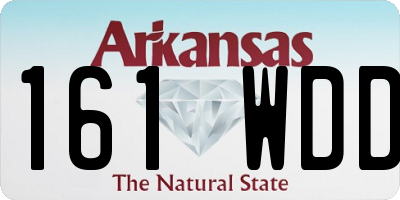 AR license plate 161WDD