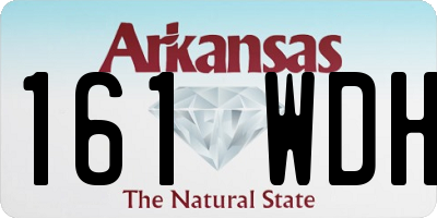 AR license plate 161WDH