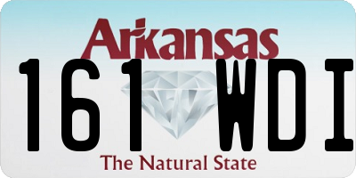 AR license plate 161WDI