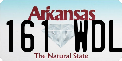 AR license plate 161WDL