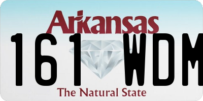 AR license plate 161WDM