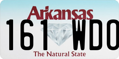 AR license plate 161WDO