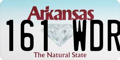 AR license plate 161WDR
