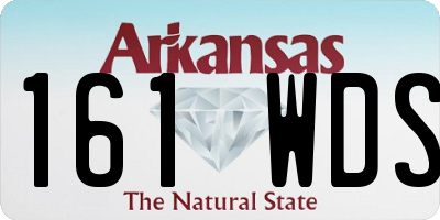 AR license plate 161WDS
