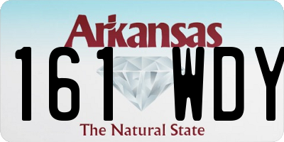 AR license plate 161WDY