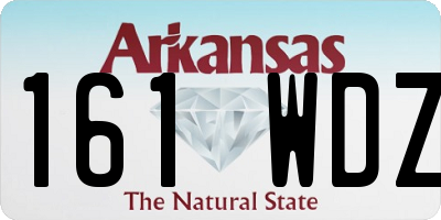 AR license plate 161WDZ