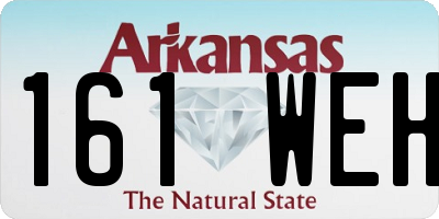 AR license plate 161WEH
