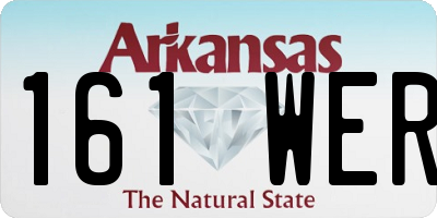 AR license plate 161WER