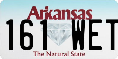 AR license plate 161WET