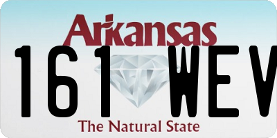 AR license plate 161WEV
