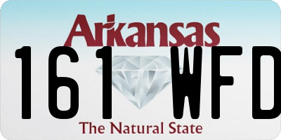 AR license plate 161WFD