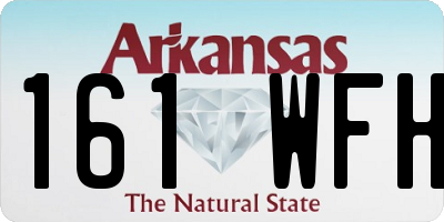 AR license plate 161WFH