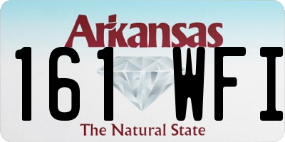 AR license plate 161WFI