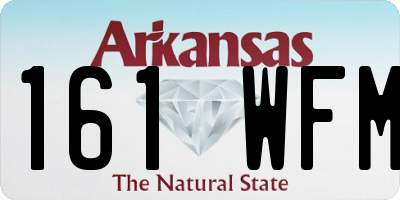 AR license plate 161WFM