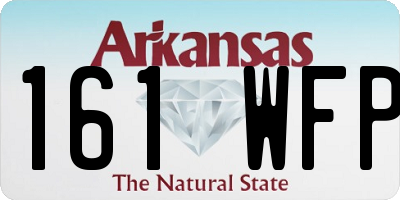 AR license plate 161WFP