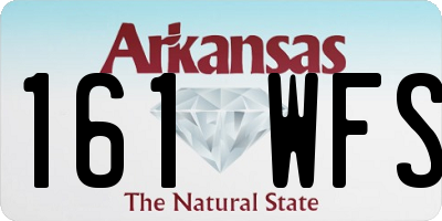 AR license plate 161WFS