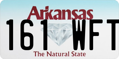 AR license plate 161WFT
