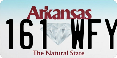 AR license plate 161WFY
