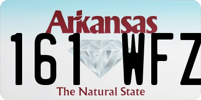 AR license plate 161WFZ